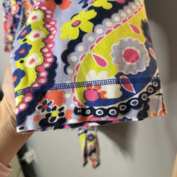 T by Talbots UPF 50 Pique Tunic Size 3X Daisy Print Bright Retro Stretch Cotton - Picture 4 of 8